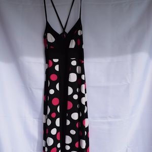 Vintage Polka Dot Fit & Flare Sleeveless Dress